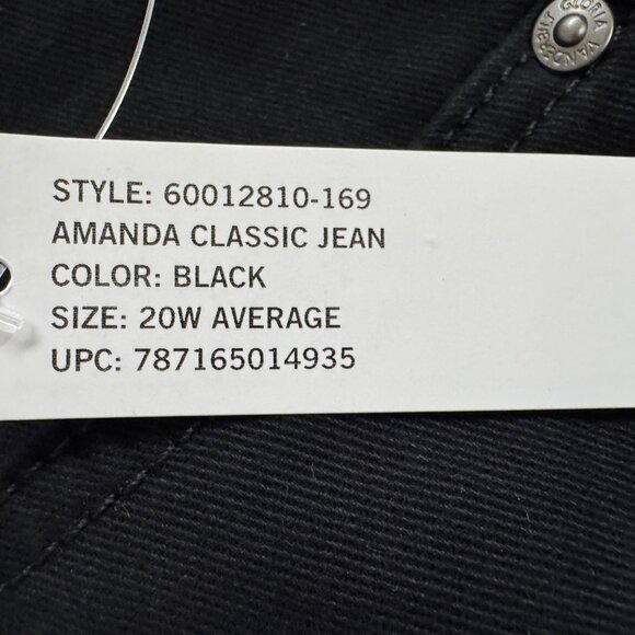 NWT Gloria Vanderbilt Black Jeans -20W Average - Picture 5 of 6